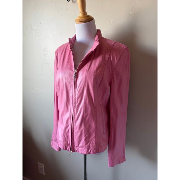 Vintage Wilsons Leather Maxima Pink Leather Jacket- Size XL - Picture 13 of 15